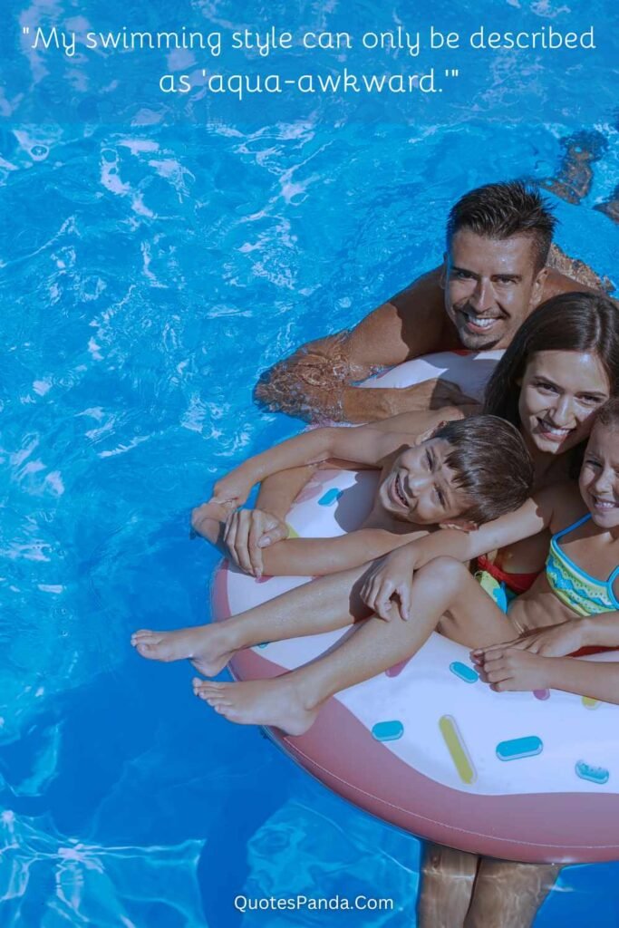 swimming Pool With Family Picture