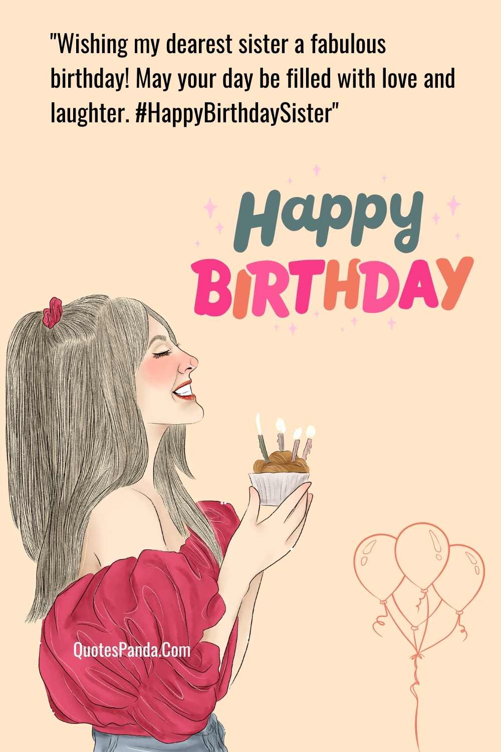 124 Free Happy Birthday Sister Images With Quotes