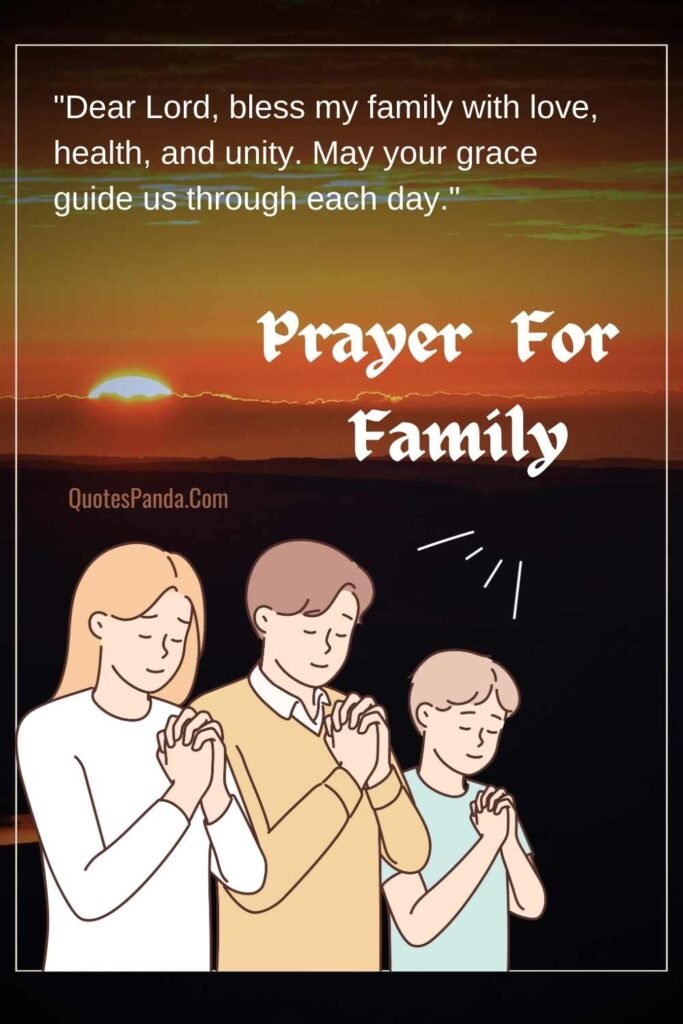 a morning prayer for your family 