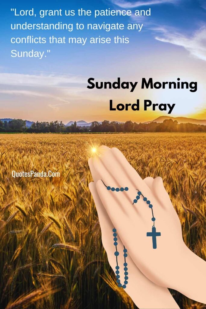 sunday morning prayer for you picture