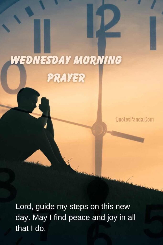 Blessing Wednesday messages wIth  praying hand