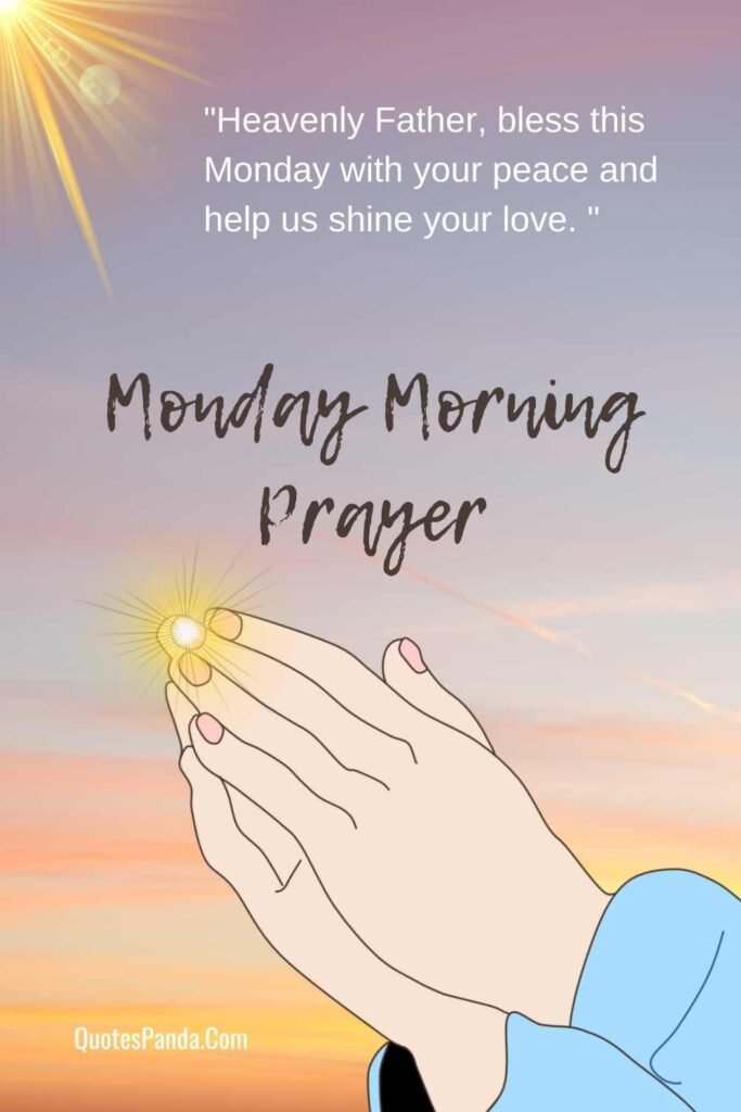 powerful monday morning prayer message
