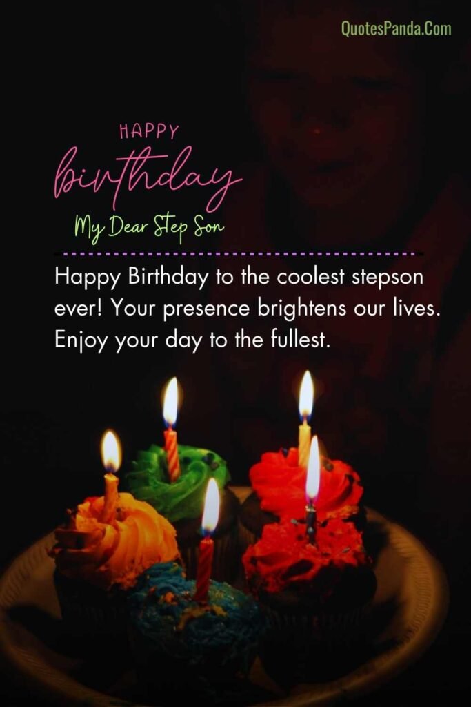 birthday wishes for step son pictures