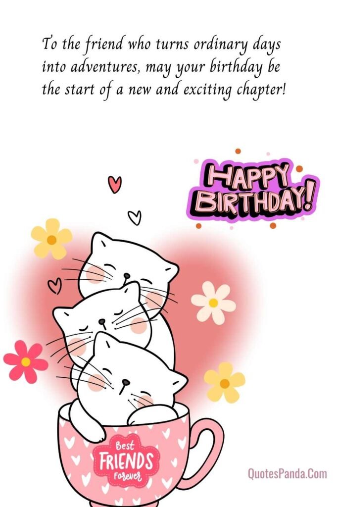 Cute and Quirky Birthday Captions for Your Friend images