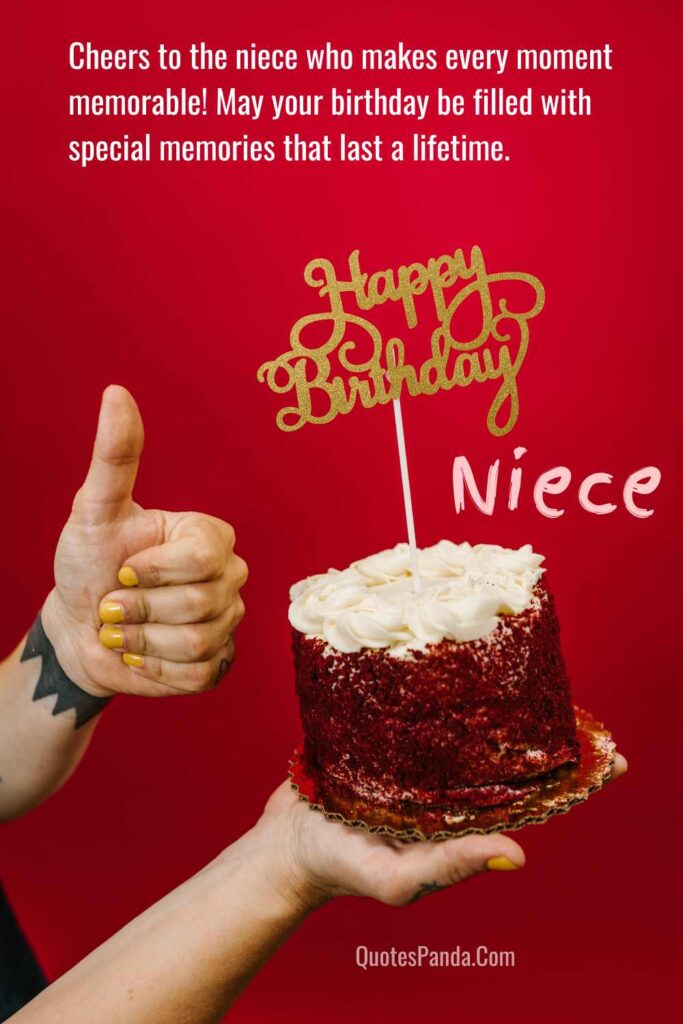 Niece birthday messages with heartfelt wishes and images