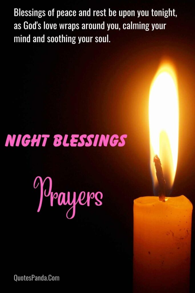 good night blessings prayers images peaceful dreams