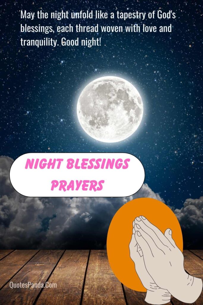 bedtime blessings images calm night prayers