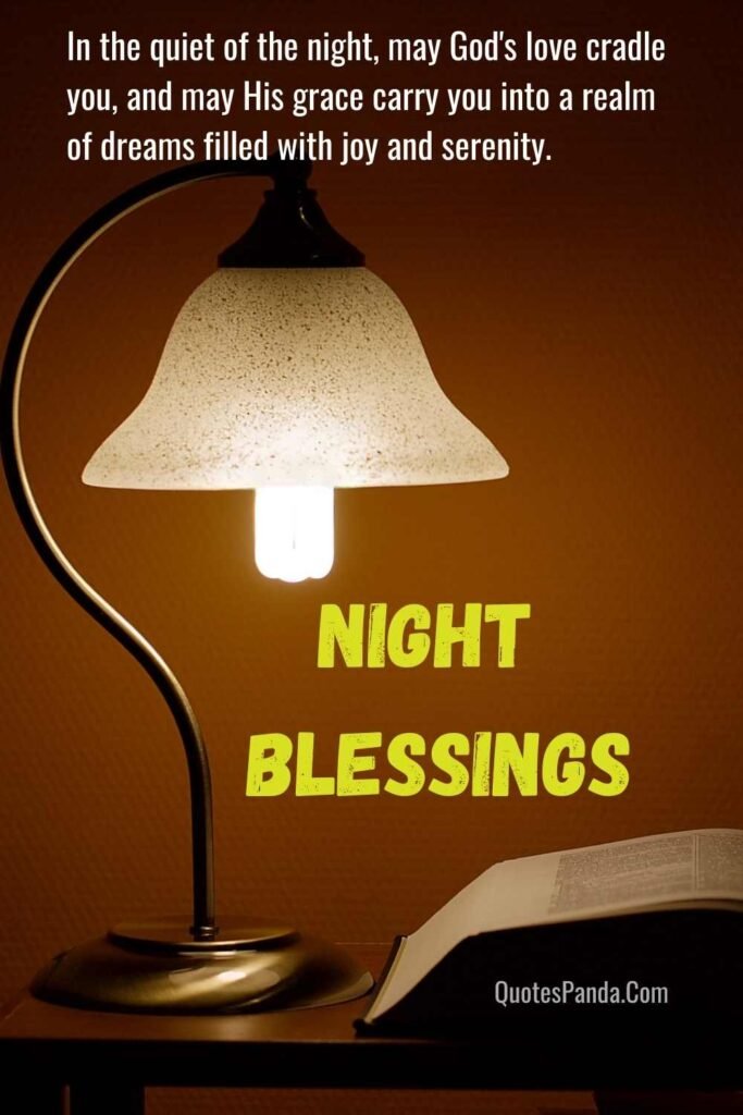 peaceful good night blessings prayers images