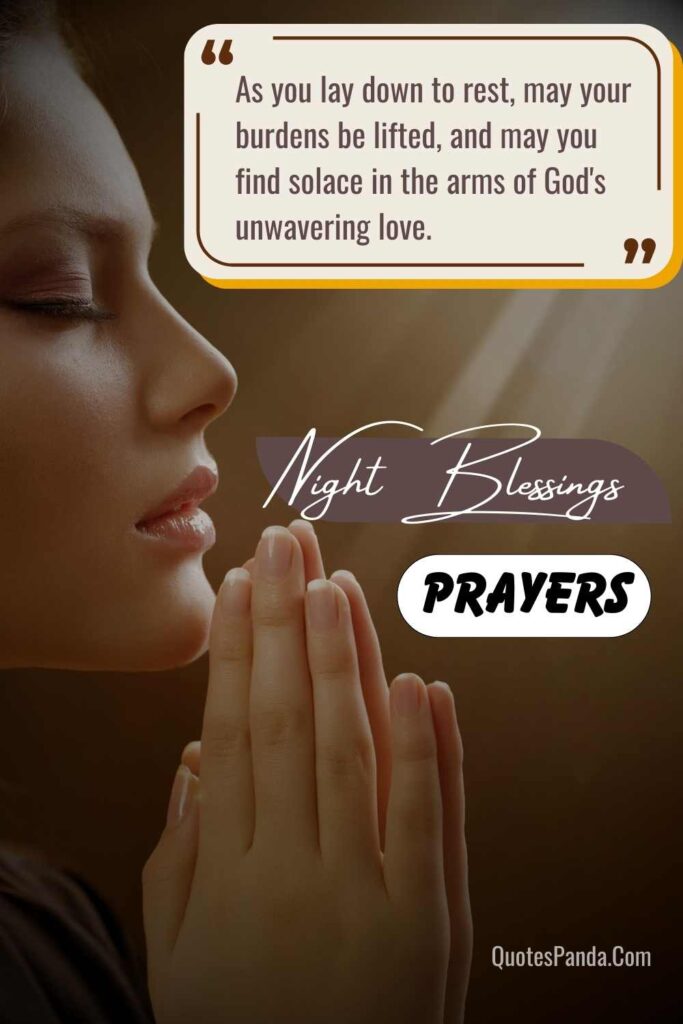 peaceful sleep blessings prayers night quotes