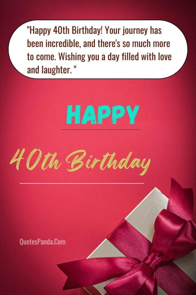 heartfelt 40th birthday wishes in lowercase