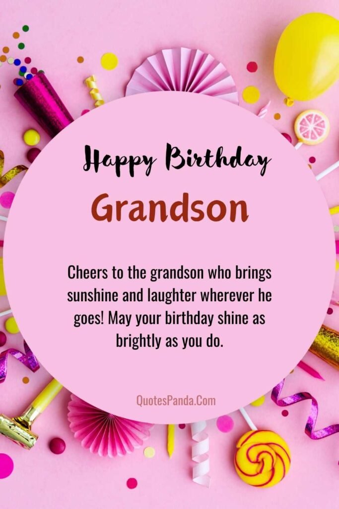 quirky and funny grandson birthday images