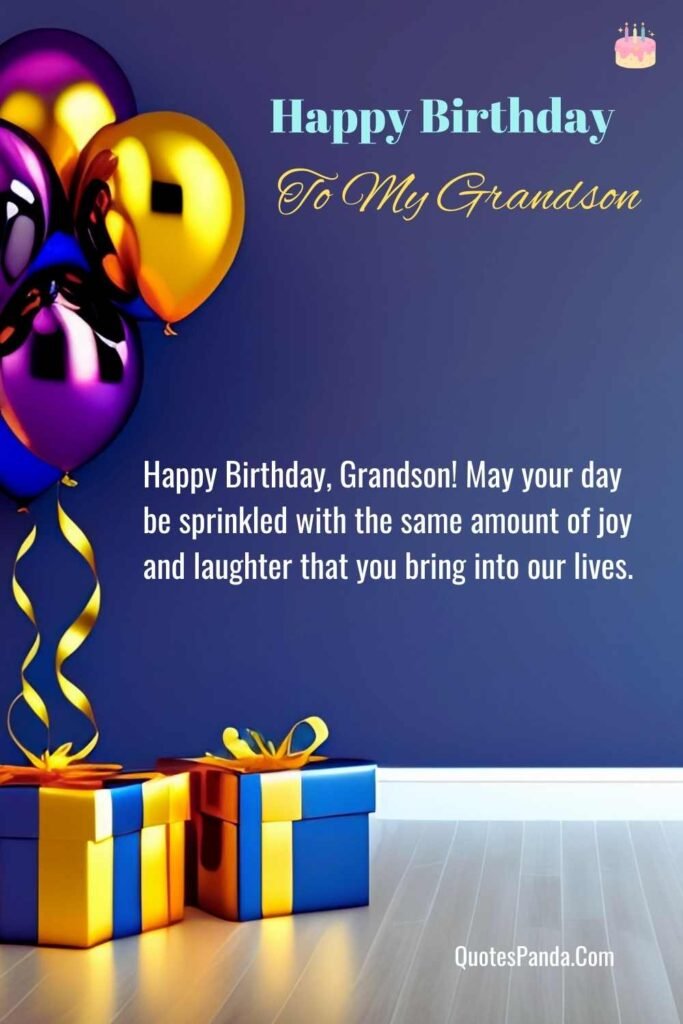 humorous grandson bday wishes in images 