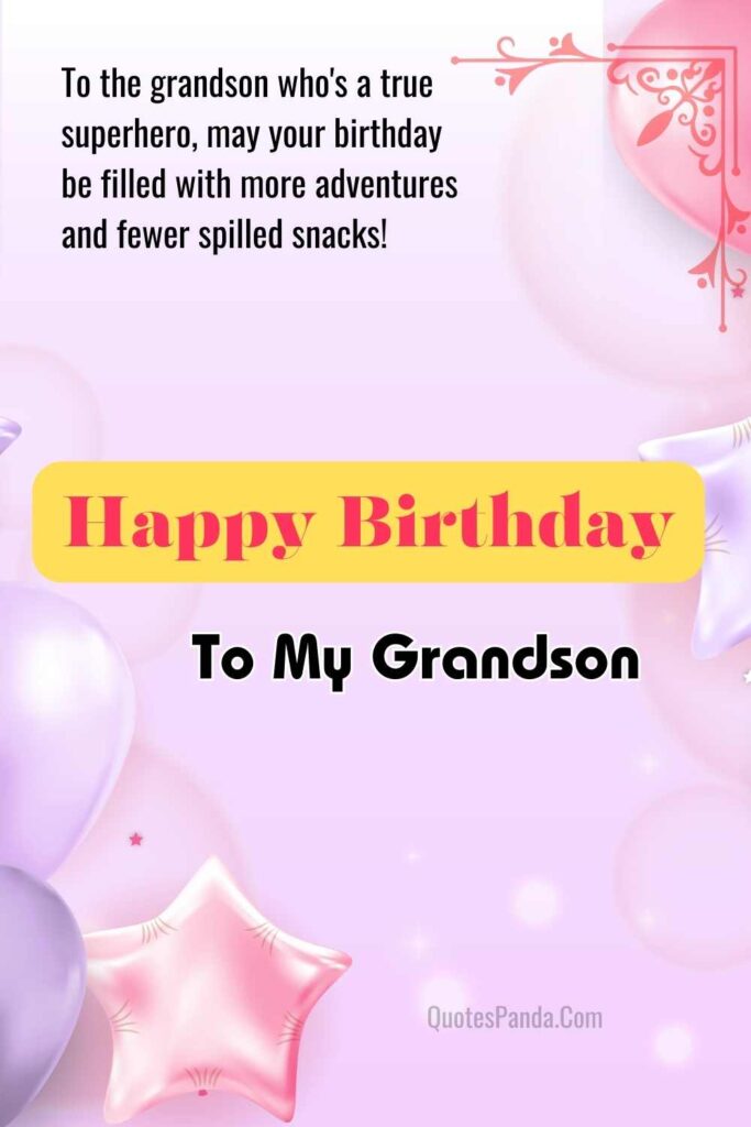 grandson birthday wishes with funny pictures