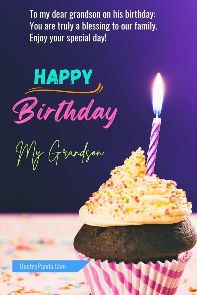 sentimental birthday messages for grandson images