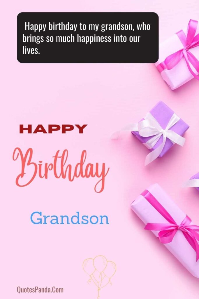 Warm Birthday Greetings for My Grandson images and quotes