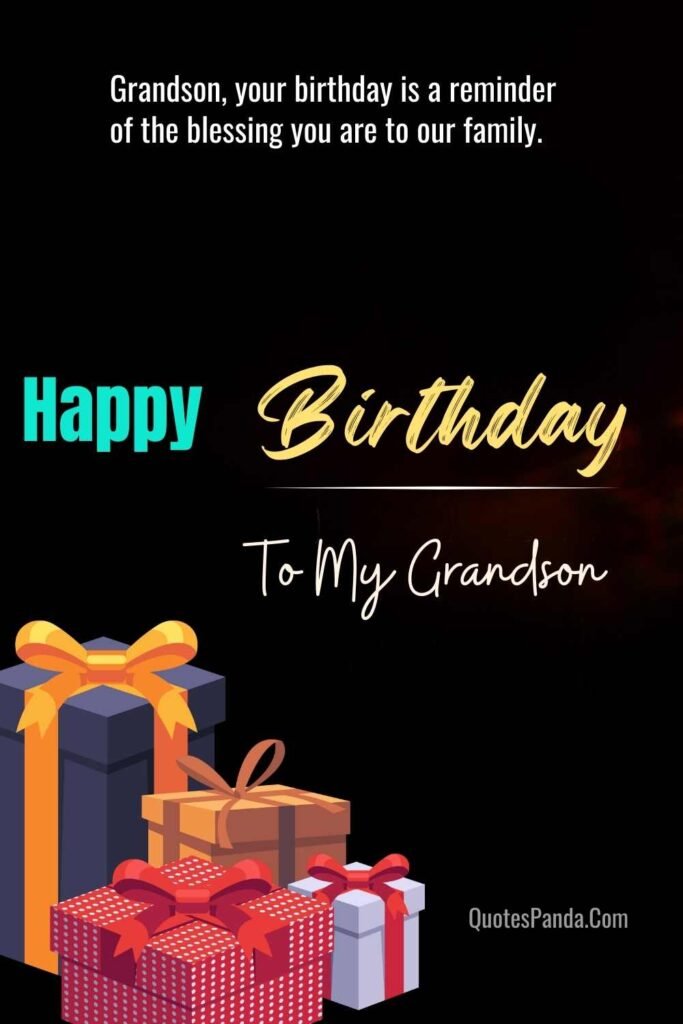 Messages of Love for My Grandson's Birthday images
