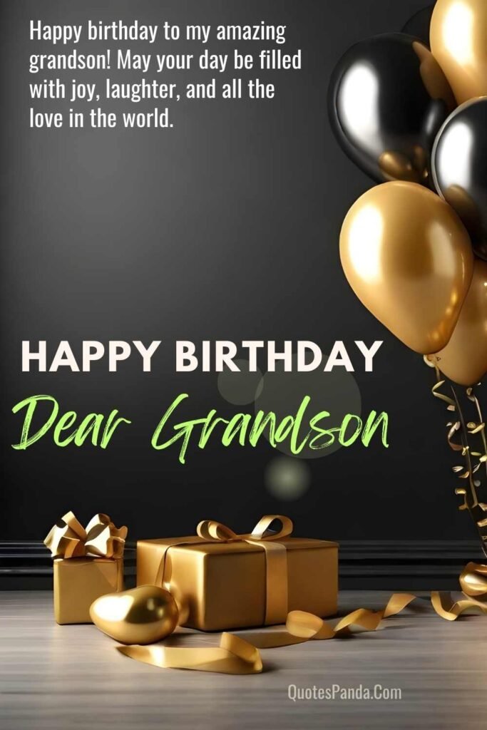cheerful birthday greetings for grandson images