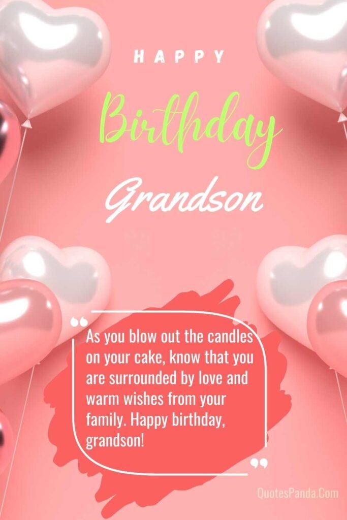 heartfelt wishes for grandson birthday images
