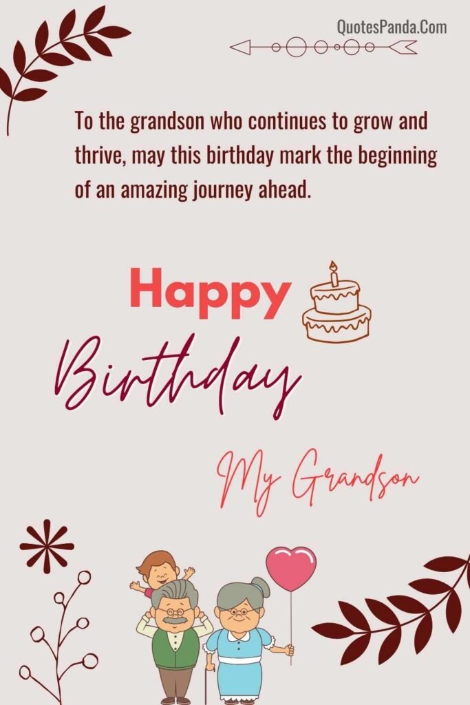 cute birthday quotes for grandson images and photos
