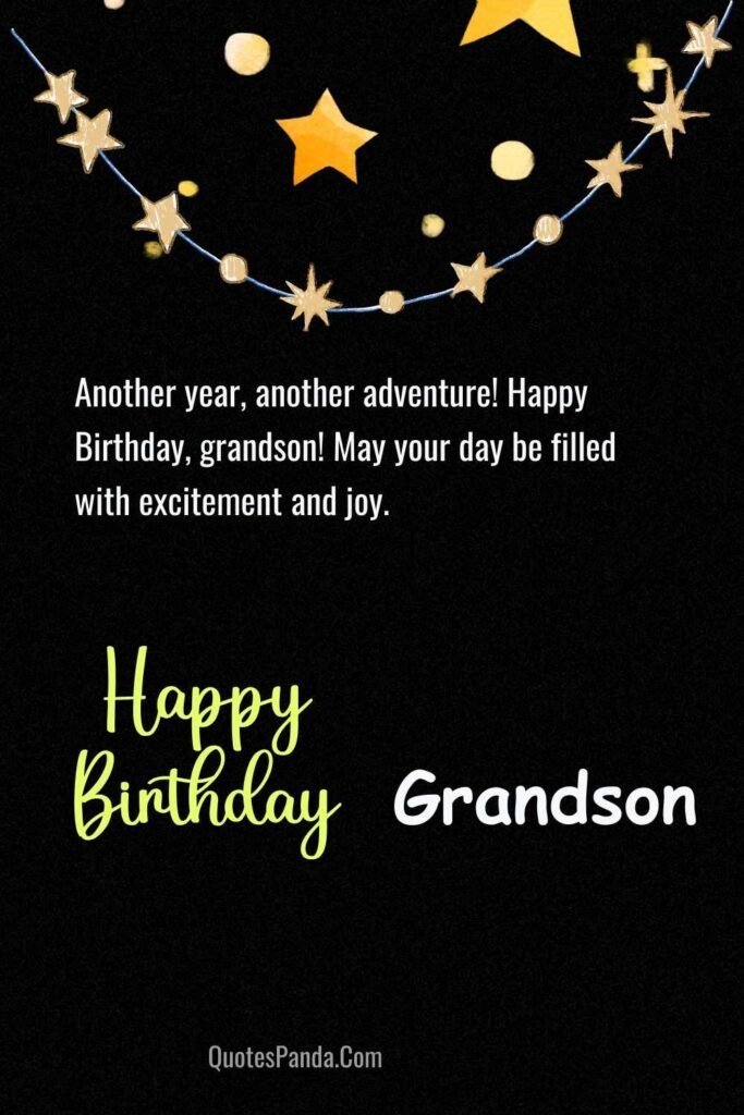 adorable grandson birthday wishes images 