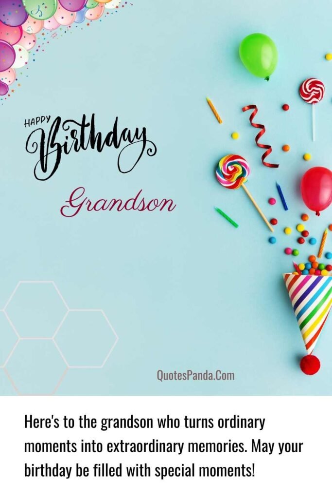 loving birthday wishes for my grandson images