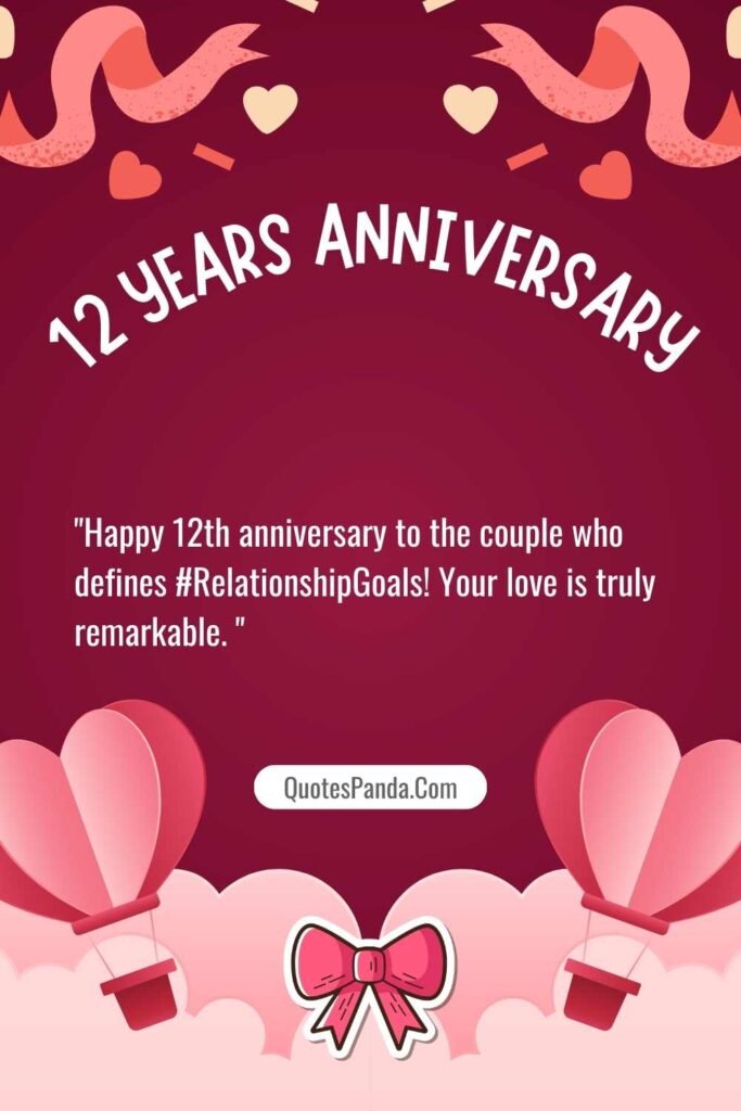 12 years of wedding anniversary images with quotes