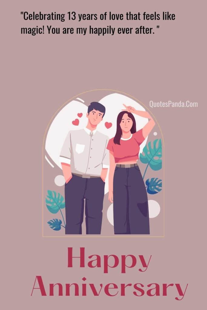 13th wedding anniversary wishes images with messages