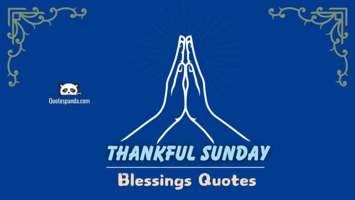 90+ Grateful Heart Thankful Sunday Blessings Quotes