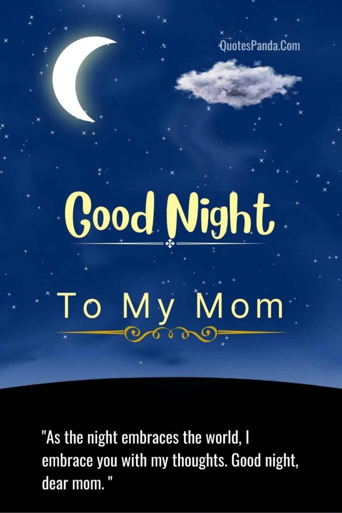 Good Night Messages for Mother to Warm Her Heart quotes