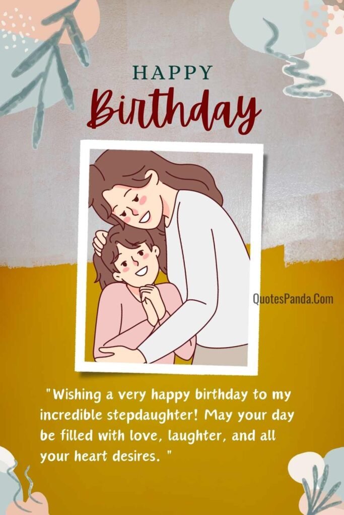 warm wishes stepdaughter birthday joy images with quotes