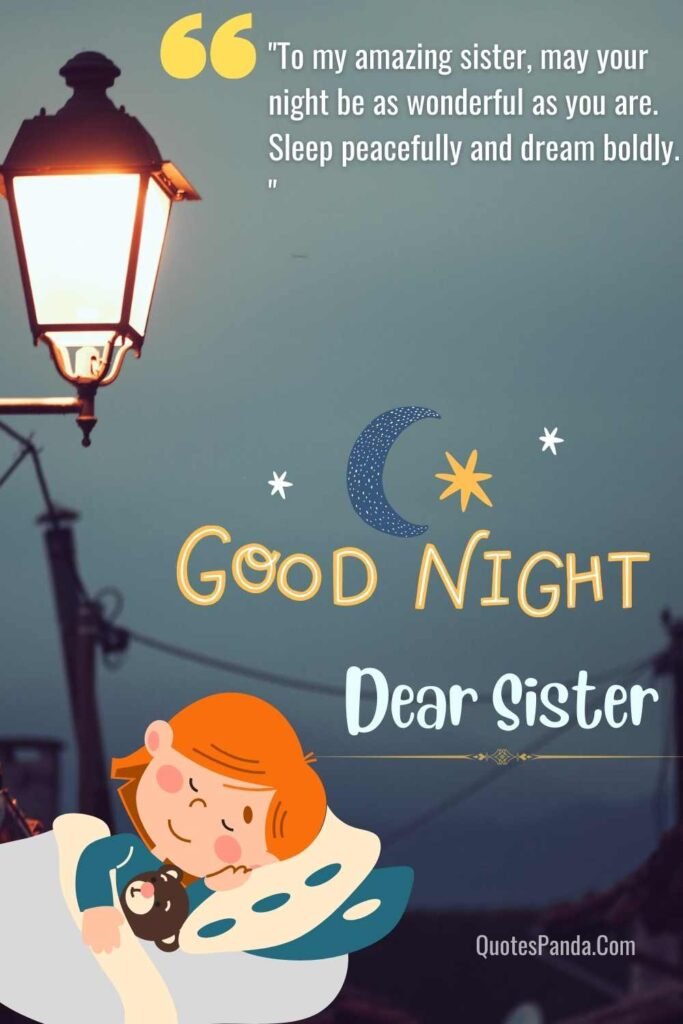 sisterly bedtime blessings warm goodnight images